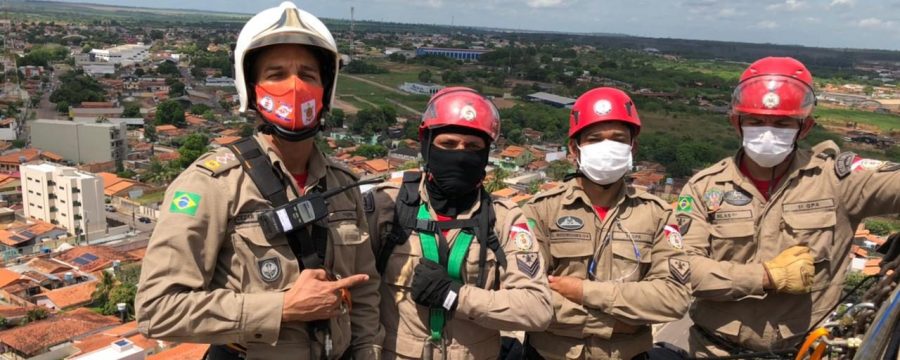 1⁰ GPA/PARAGOMINAS REALIZA SIMULADO DE SALVAMENTO EM ALTURA