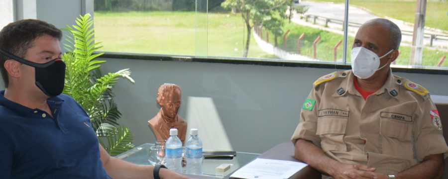 DEPUTADO MIRO SANOVA VISITA NOVAS INSTALAÇÕES NO CBMPA