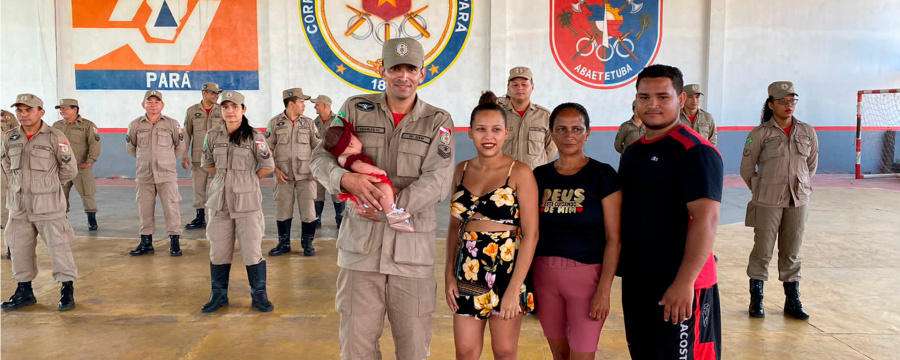 BOMBEIRO DE FOLGA SALVA VIDA DE RÉCEM NASCIDA