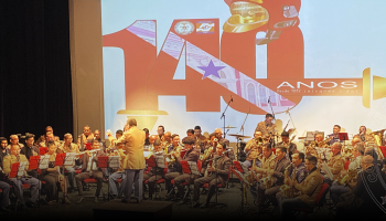 Concerto da Banda de música do CBMPA, no teatro do SESI