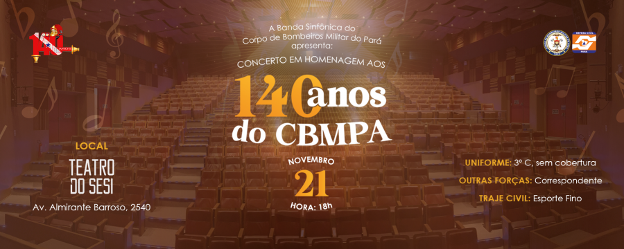 Concerto Musical da Banda Sinfônica do CBMPA