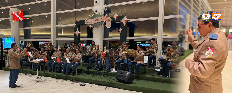 BANDA SINFÔNICA DO CBMPA APRESENTA A TOCATA DE NATAL NO SHOPPING BOSQUE GRÃO PARÁ