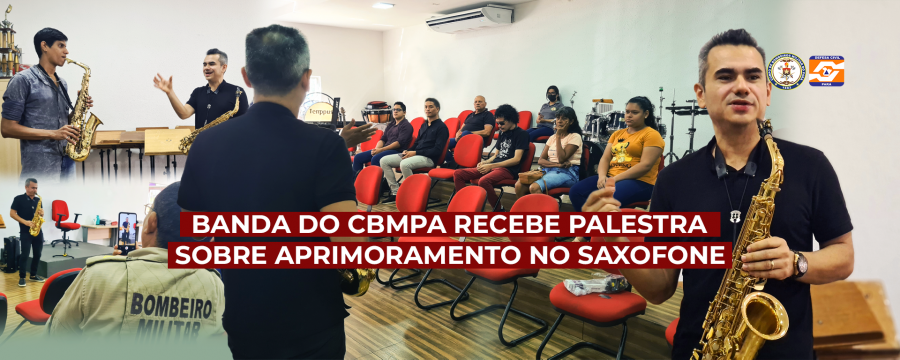 CBMPA E CEDEC RECEBEM PALESTRA SOBRE APRIMORAMENTO NO SAXOFONE