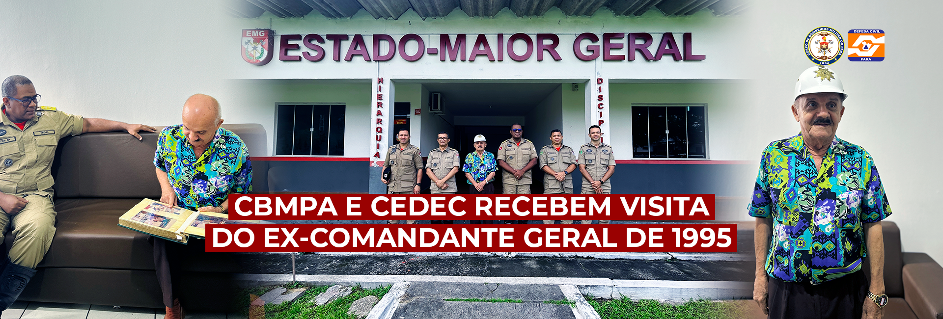 CBMPA E CEDEC RECEBEM VISITA DO EX-COMANDANTE GERAL DE 1995