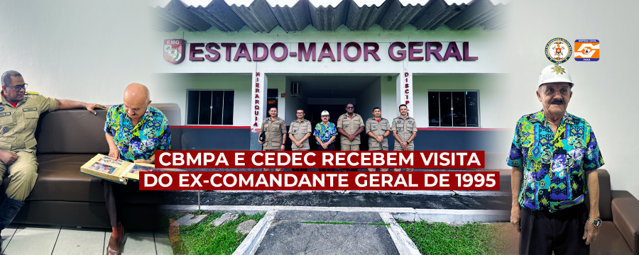 CBMPA E CEDEC RECEBEM VISITA DO EX-COMANDANTE GERAL DE 1995