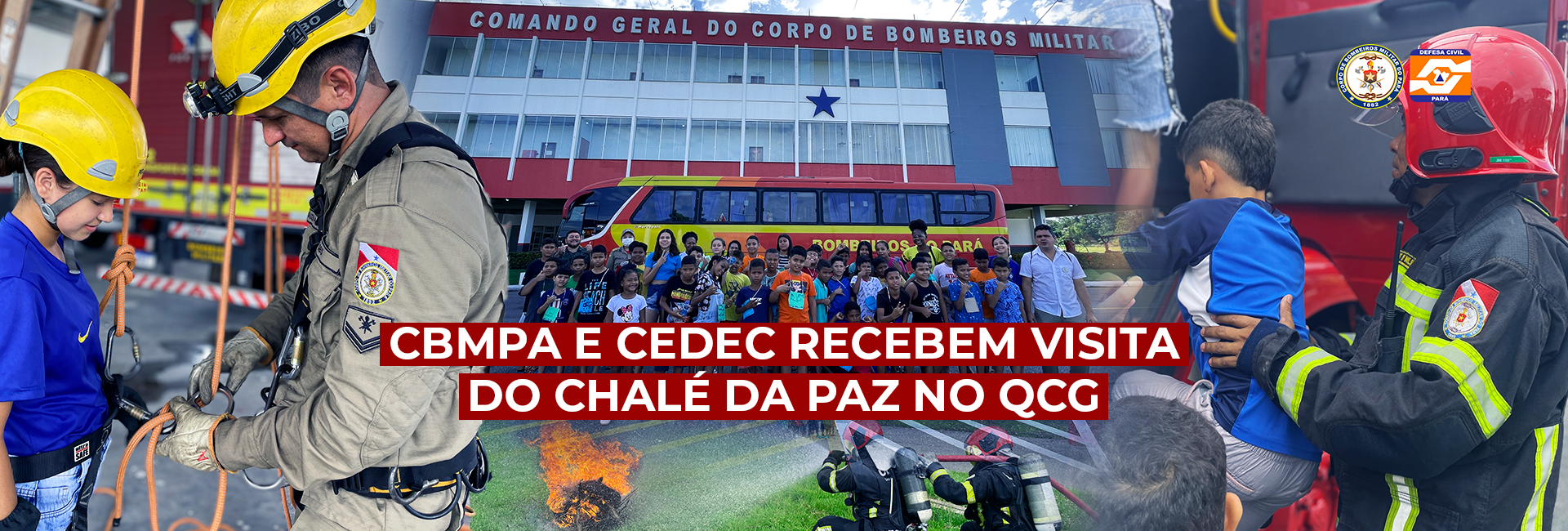 CBMPA E CEDEC RECEBEM VISITA DO CHALÉ DA PAZ NO QCG