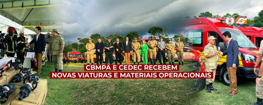 CBMPA E CEDEC RECEBEM NOVAS VIATURAS E MATERIAIS OPERACIONAIS