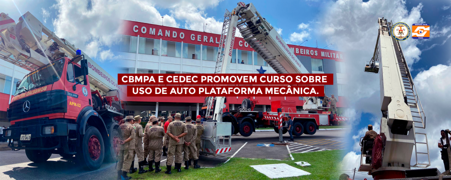 CBMPA E CEDEC PROMOVEM CURSO SOBRE USO DE AUTO PLATAFORMA MECÂNICA