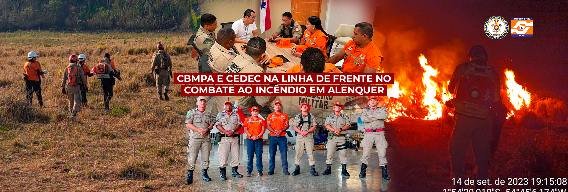 CBMPA E CEDEC NA LINHA DE FRENTE DO COMBATE AO INCÊNDIO EM ALENQUER