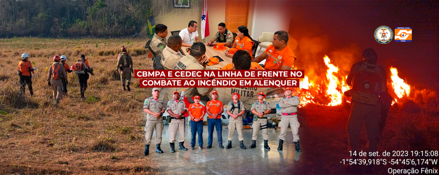 CBMPA E CEDEC NA LINHA DE FRENTE DO COMBATE AO INCÊNDIO EM ALENQUER