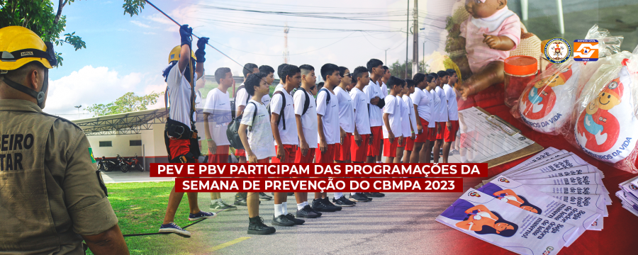 programa escola da vida e projeto bombeiros da vida participam das programações da semana de prevenção do cbmpa 2023