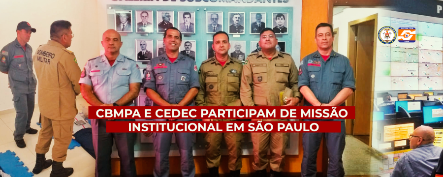 CBMPA E CEDEC PARTICIPAM DE MISSÃO INSTITUCIONAL EM SÃO PAULO