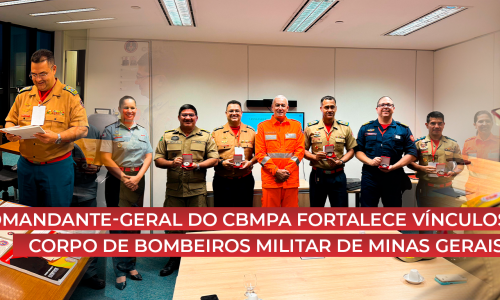 Comandante-Geral do CBMPA fortalece vínculos com Corpo de Bombeiros Militar de Minas Gerais